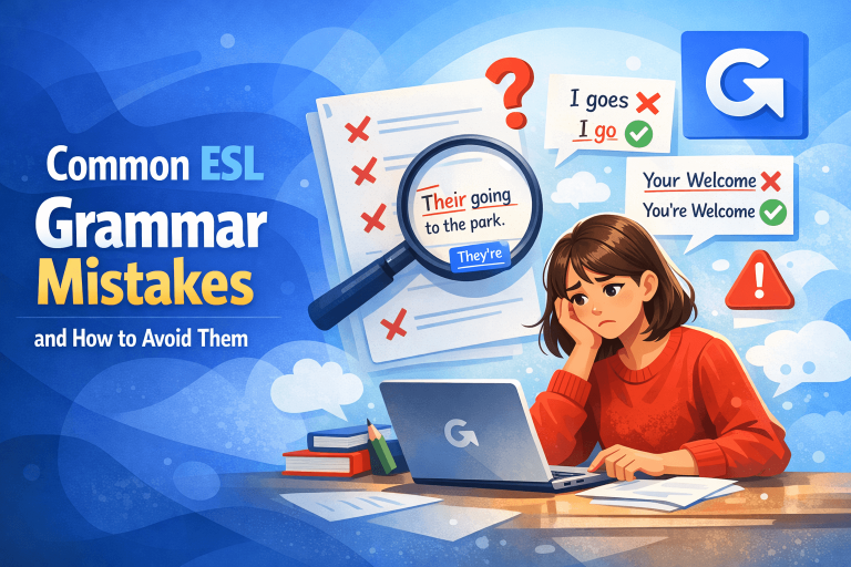 Common ESL Grammar Mistakes