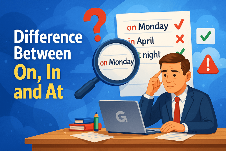 Difference Between On, In and At